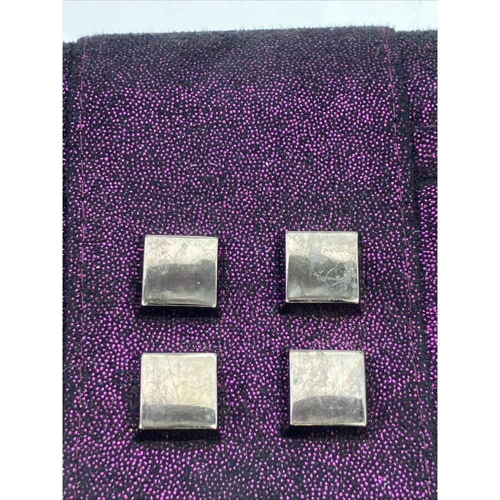 Claires Purple Black Sparkle Bow Clutch Bag Whimsygoth Purse Punk Grunge Y2K